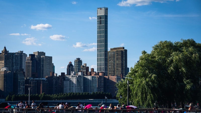 Queens waterfront and skyline.