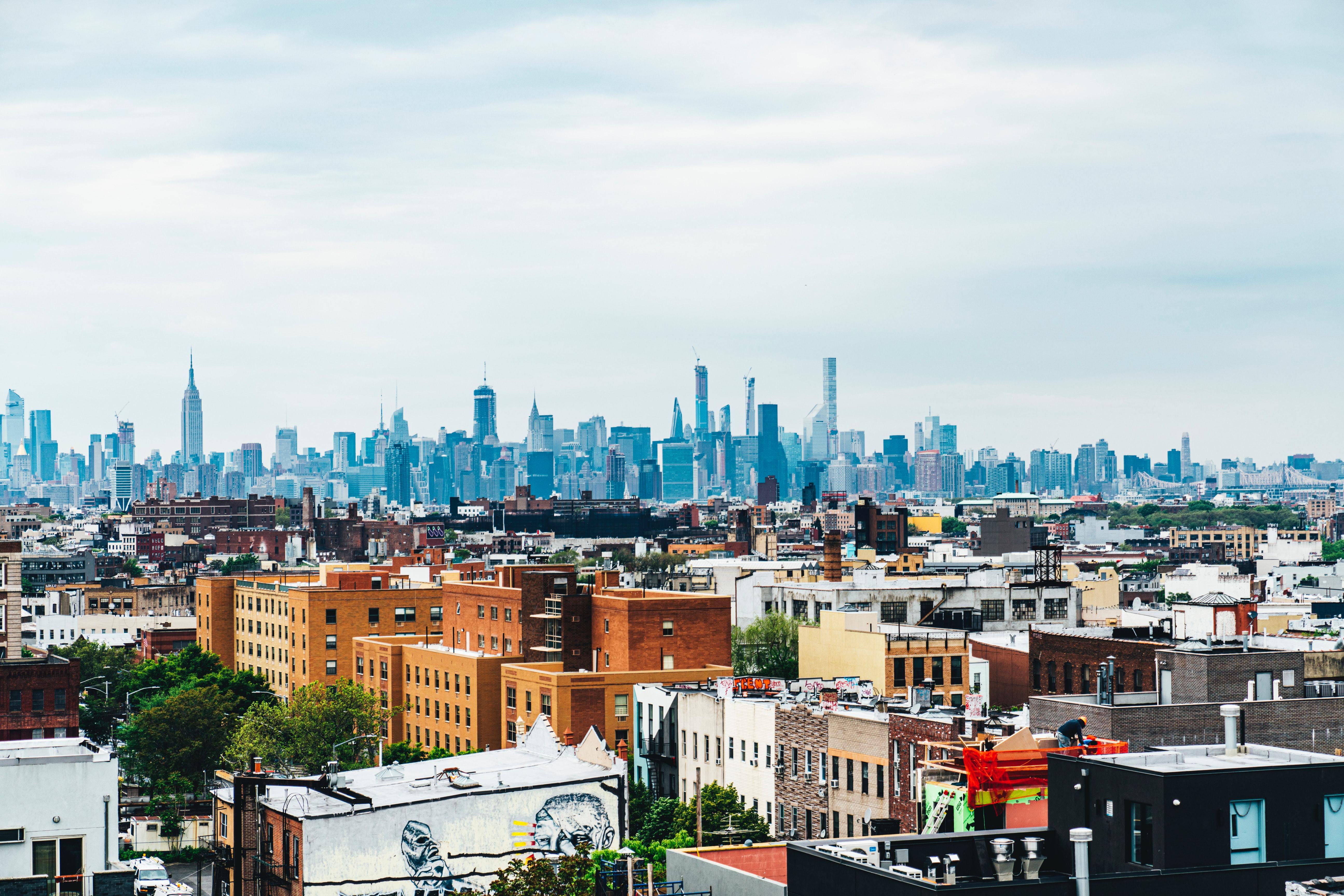 Brooklyn buildings and bridge view